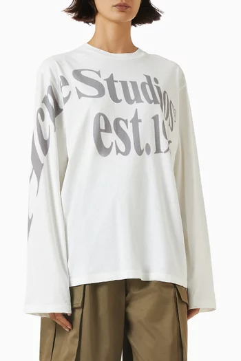 Logo-print T-shirt in Cotton