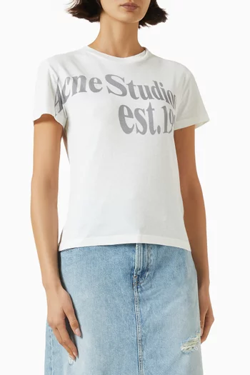 Logo-print T-shirt in Cotton