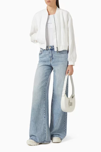 Zip Jacket in Linen Poplin
