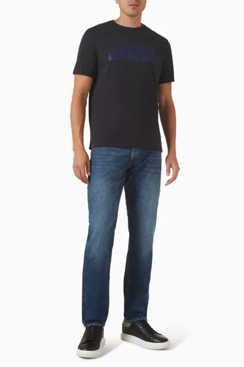 One Block Up Straight Jeans in Denim