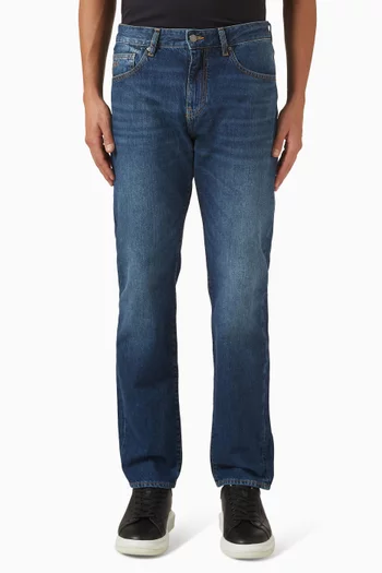 One Block Up Straight Jeans in Denim