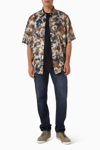 Printed Shirt in Viscose-twill