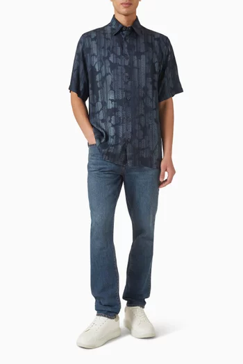 Printed Shirt in VIscose-twill