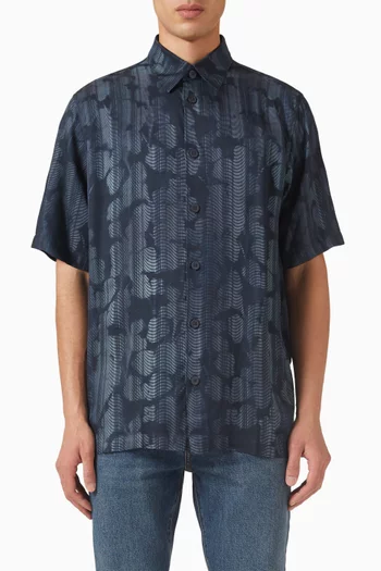 Printed Shirt in VIscose-twill