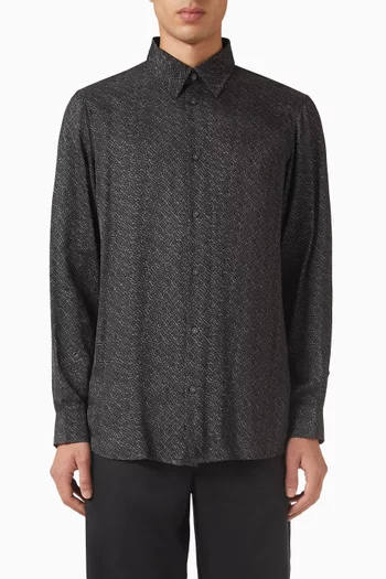 AX Logo Shirt in Viscose