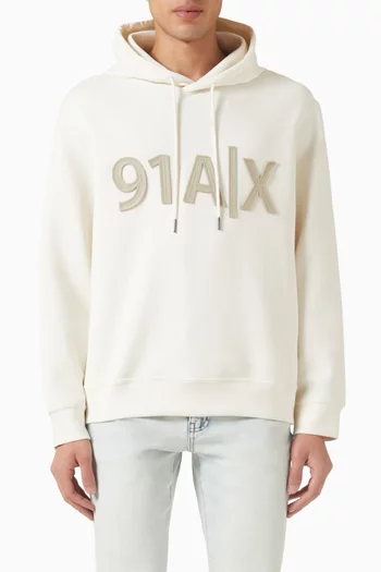 AX Logo Hoodie in Cotton-jersey