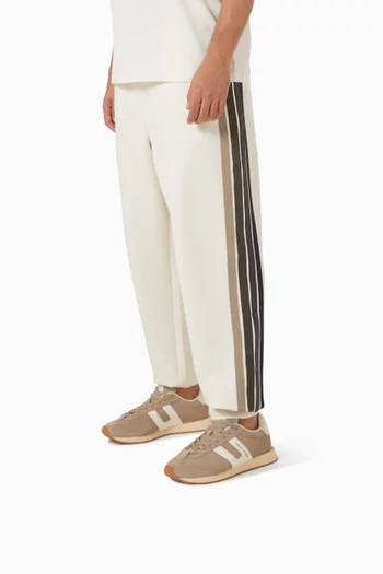 Side Logo Sneakers in Suede & Technical Mesh