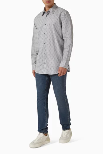 Jacquard Shirt in Cotton