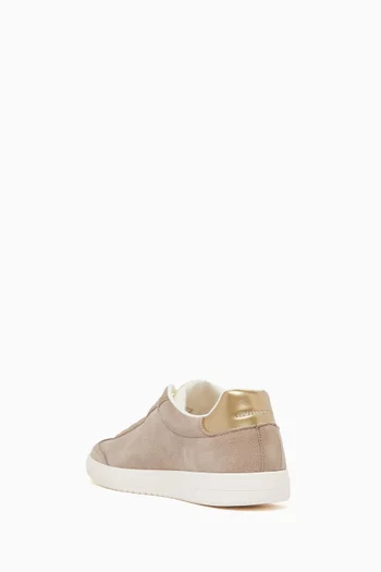 Beat Logo Low-top Sneakers in Leather