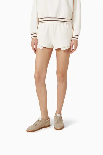 Petit Side Logo Low-top Sneakers in Suede