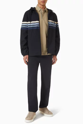 Zip Hooded Jacket in Nylon