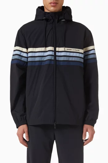 Zip Hooded Jacket in Nylon