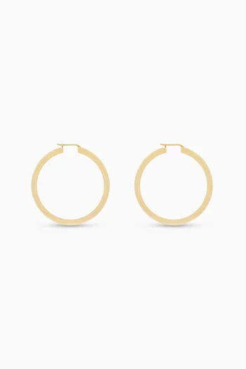 Hoop Earrings in Brass