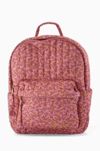 Printed Multi-compartment Backpack