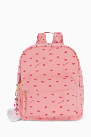 Printed Multi-compartment Backpack