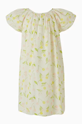 Lemon-drop Print Dress