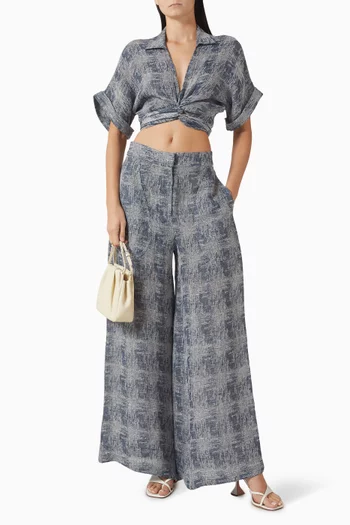 Oslo Pants 2.0 in Linen-blend