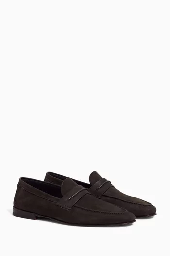 SECONDSKIN Mocassin Loafers in Nubuck