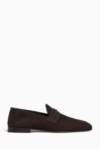 SECONDSKIN Mocassin Loafers in Nubuck