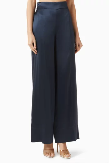 Dijon Pants in Silk-satin