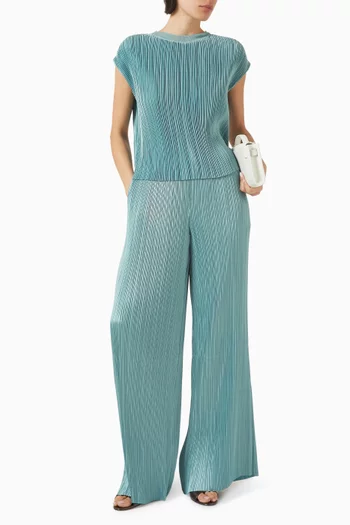 Cedre Pleated Top in Satin
