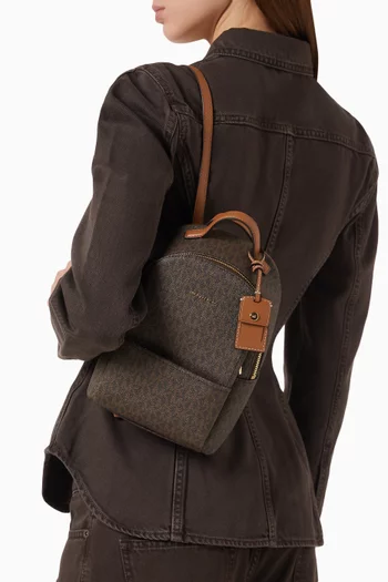 XS Sable Logo Backpack in Signature Coated Canvas