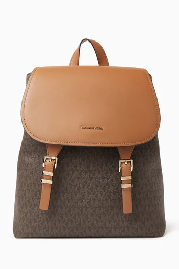 Medium Quinn Backpack in Signature Logo Canvas