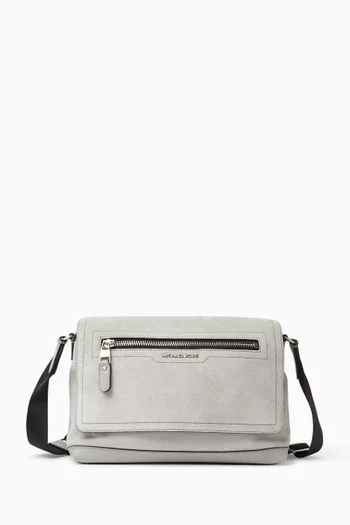 Small Hudson Messenger Bag in Suede