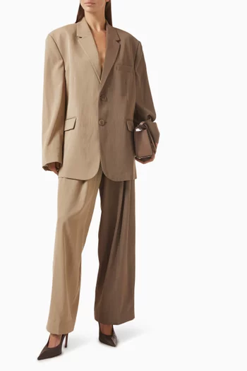 Zelda Blazer in Wool Twill