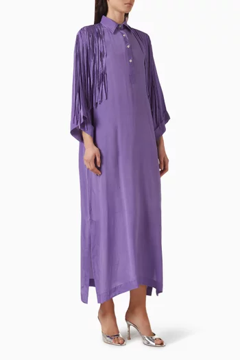 Fringe Slit Dress