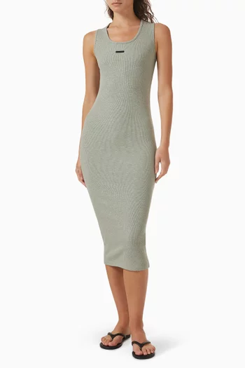 Fitted Midi Tank Dress