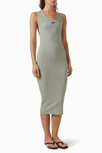 Fitted Midi Tank Dress