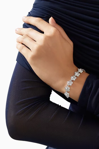 Angelic Bracelet in Rhodium-plated Metal