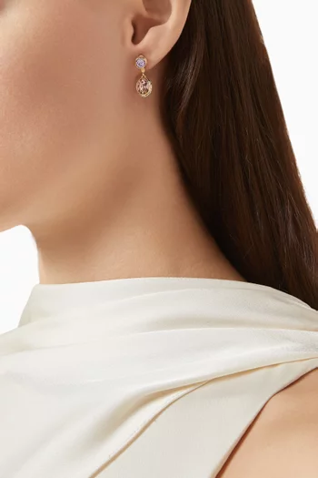 Chroma Stud Earrings in 18kt Gold-plated Metal