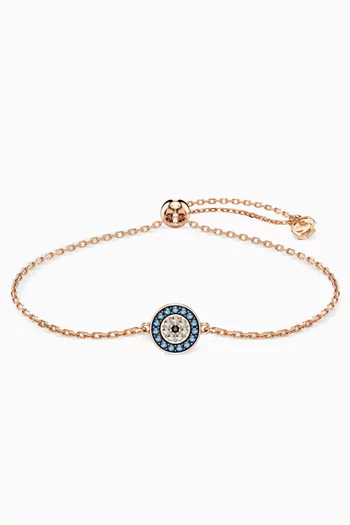 Luckily Evil Eye Bracelet in Gold-tone Metal