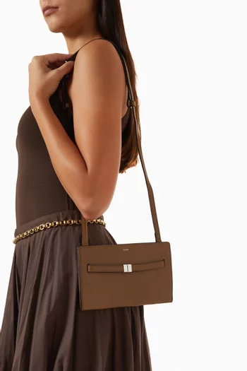 Belted Crossbody Bag in Leather