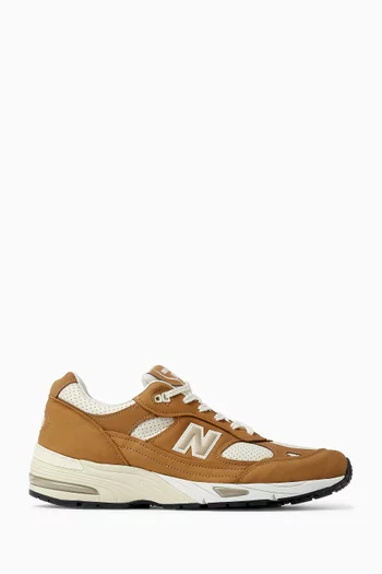 Made in UK 991 Sneakers in Suede & Mesh