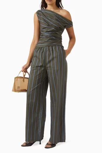 Phare Stripe One-shoulder Top