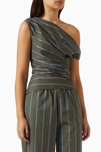 Phare Stripe One-shoulder Top