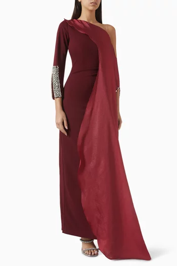 Crystal-embellished Maxi Dress