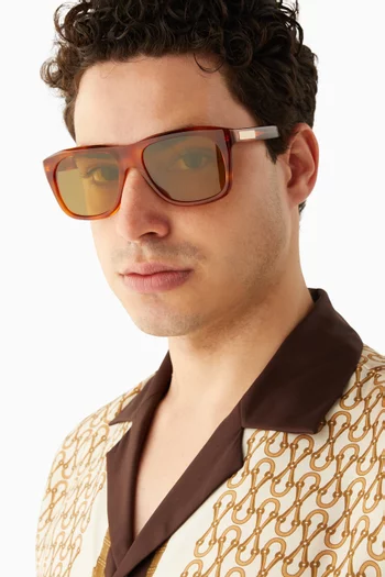 Square Frame Sunglasses in Acetate