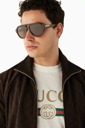 Pilot Tortoiseshell Sunglasses in Acetate