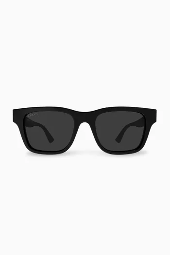Rectangular Sunglasses in Acetate