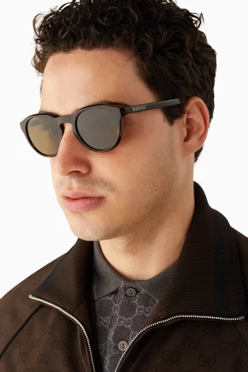 Round Sunglasses in Acetate