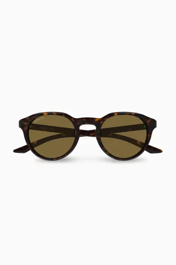 Round Sunglasses in Acetate