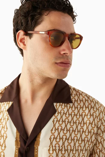 Round Sunglasses in Acetate