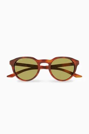 Round Sunglasses in Acetate