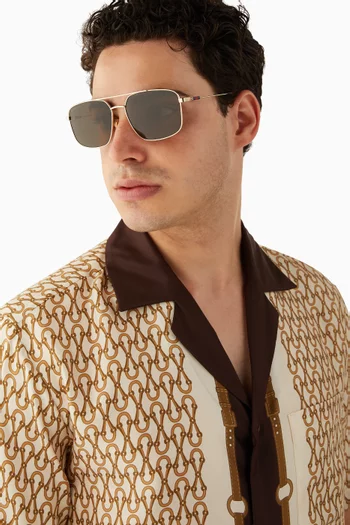 Aviator Sunglasses in Metal