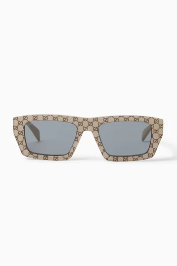Rectangular Sunglasses in Acetate