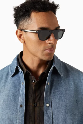 SL 790 Rectangular Sunglasses in Acetate